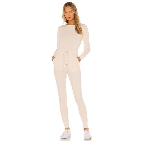 Lovers + Friends Pants - Lovers and Friends Vela Lounge Jumpsuit Nude